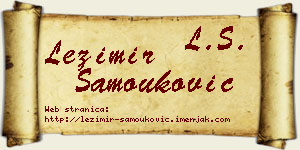 Ležimir Samouković vizit kartica